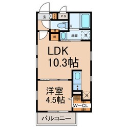 Cherim 庄内通の物件間取画像